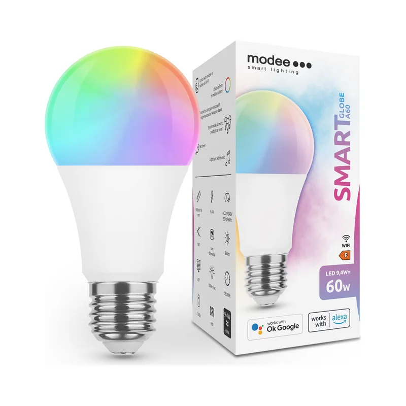 Modee Smart LED Wi-Fi žarulja E27 9,4 W RGB