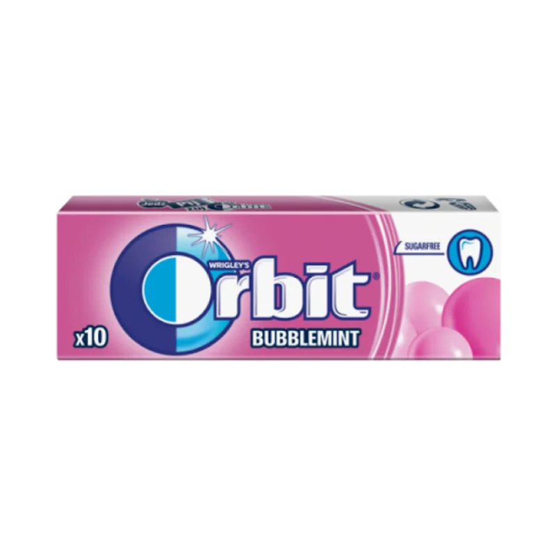 Orbit Bubblemint, 10 dražeja