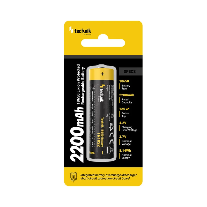 Technik punjiva 18650 Li-ion 3,7V 2200 mAh