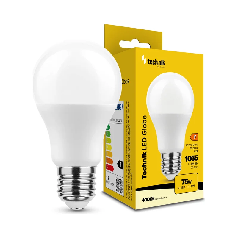 Technik LED žarulja E27 11,1 W 4000 K, A60